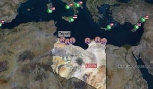Les avions de la coalition internationale survolent la Libye