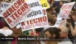 Manifestation à Madrid contre les mesures... - no comment