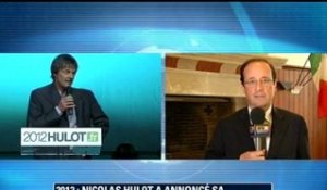 2012 : Hollande réagit à la candidature de Hulot