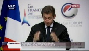 EVENEMENT,Discours de Nicolas Sarkozy en ouverture du Forum e-G8