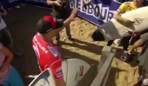 Kelly Slater -- Nic Muscroft - Rip Curl Pro Bells Beach Round 3 Heat 6