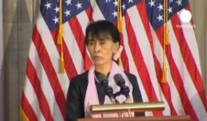 Les honneurs pour Aung San Suu Kyi aux Etats-Unis
