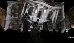 Le Zapping arty du Nouvel Obs : la projection en mapping 3D