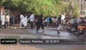 Manifestation à Karachi pour défendre la... - no comment