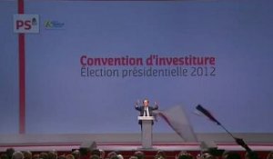 Discours de François Hollande à la convention d'investiture