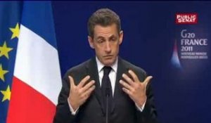 Sarkozy : "Il faut que la zone euro envoie un message de crédibilité"