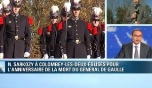 Sarkozy rend hommage au général de Gaulle
