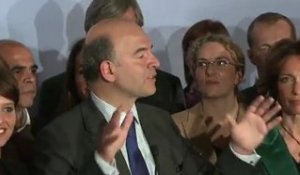 Présentation de l'organigramme de campagne de François Hollande par Pierre Moscovici