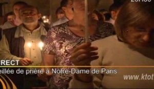 Veillée de prière à Notre-Dame de Paris