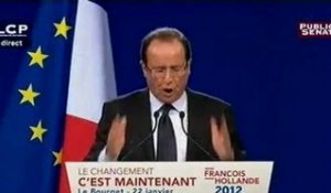 Hollande : "L'égalité, ce n'est pas l'assistanat, c'est la solidarité"