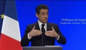 Discours de N. Sarkozy sur la politique du Logement