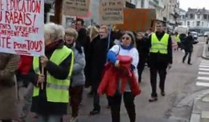 Manifestation à Berck contre les suppressions de poste d’enseignants