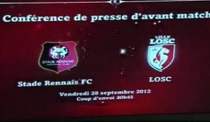 Conférence de presse avant Stade Rennais FC - LOSC