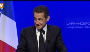 Meeting de Longjumeau : Sarkozy voit des militants partout