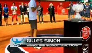 ATP Bucarest - Simon remporte le 10e titre de sa carrière