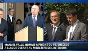Passation de pouvoirs entre Guéant et Valls