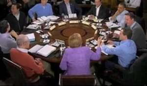 La convergence des dirigeants du G8 sur l'Europe