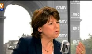 Smic : "il y aura un coup de pouce",  Martine Aubry sur BFMTV