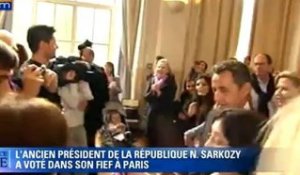 L’ex-président de la République Nicolas Sarkozy a voté