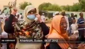Manifestation anti-austerité à Khartoum - no comment