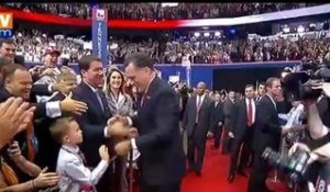 Mitt Romney prononce le discours de sa vie
