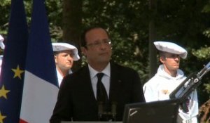 Discours du Président lors de l'hommage national au major Bouzet