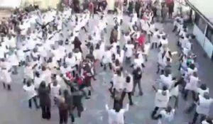 Le Flash Mob de St Marie à Heusy pour l'action DAMIEN