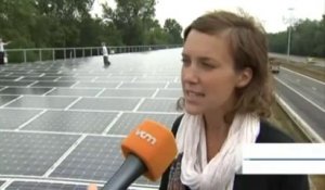 Le premier train à l'énergie solaire roule en Belgique