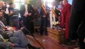 Viste du Dalaï-Lama à Huy