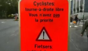 Nous avons testé le tourne à droite libre pour les vélos