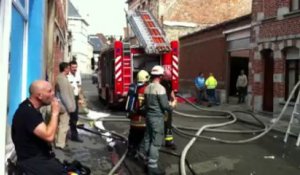 Tournai: incendie à la rue des Corriers