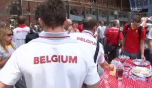 L'équipe olympique belge arrive à Londres