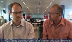 11h02 : pourquoi les taxes communales augmentent-elles plus vite en Wallonie ?