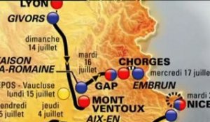 Carte du Tour de France