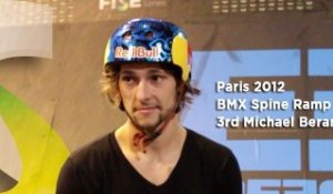 FISE X Paris 2012 BMX Spine Ramp - 3rd  Michael Beran