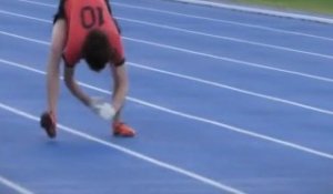 L'homme le plus rapide sur 100 mètres... à quatre pattes