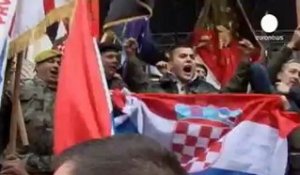 Les Croates fêtent l'acquittement de leur héros national