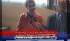 Bernard Chêne, président délégué FFSB, Super 16 à Andrézieux Bouthéon, Novembre 2012,