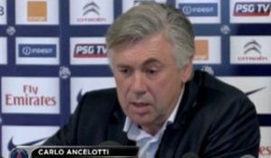 15e journée - Ancelotti : "Pastore, une déception"