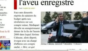 Reportages : Jérôme Cahuzac continue de nier, Mediapart persiste