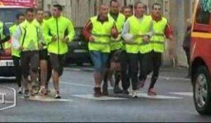 100 sapeurs pompiers courent pour le Téléthon (Vendée)