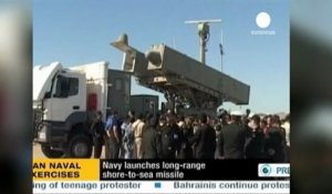 Téhéran teste de nouveaux missiles en pleine mer