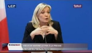 EVENEMENT,Voeux de Marine Le Pen à la presse
