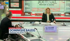 Dominique Baudis et Pierre Gattaz - 16 janvier - BFM : Le Grand Journal 2/4