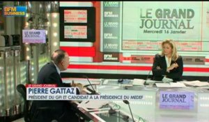 Dominique Baudis et Pierre Gattaz - 16 janvier - BFM : Le Grand Journal 4/4