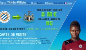 Officiel : Yanga-Mbiwa quitte Montpellier et rejoint Newcastle !