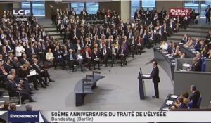Évènements : Discours solennel de François Hollande et Angela Merkel au Bundestag