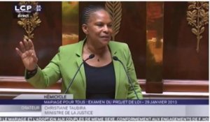 Mariage homo : le discours de Taubira en moins de 3 minutes