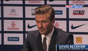 PSG / David Beckham parle de Zlatan Ibrahimovic - 31/01