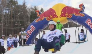 Single Ski Sled Race - Red Bull Pležuh 4 Cross in Slovenia - 2013